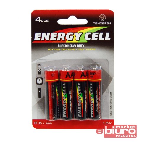 BATERIA R6 ENERGY CELL SUPER HEAVY DUTY BLIST.4SZT | Sklep papierniczy ...